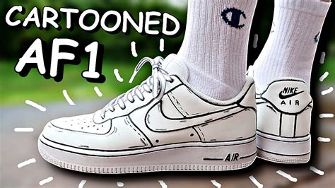 CARTOON AIR FORCE 1 CUSTOM!! (TUTORIAL) .